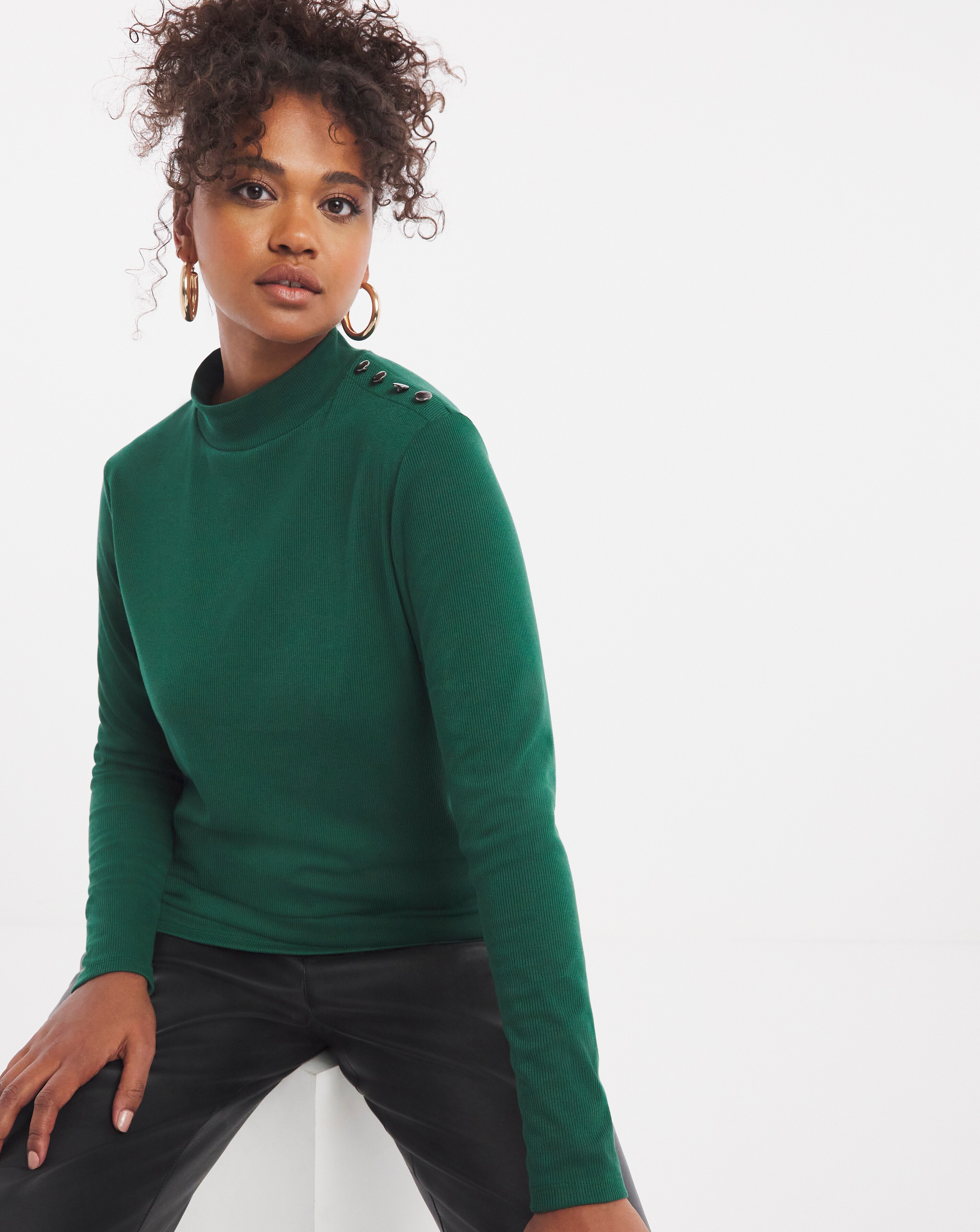 high neck top under t shirt