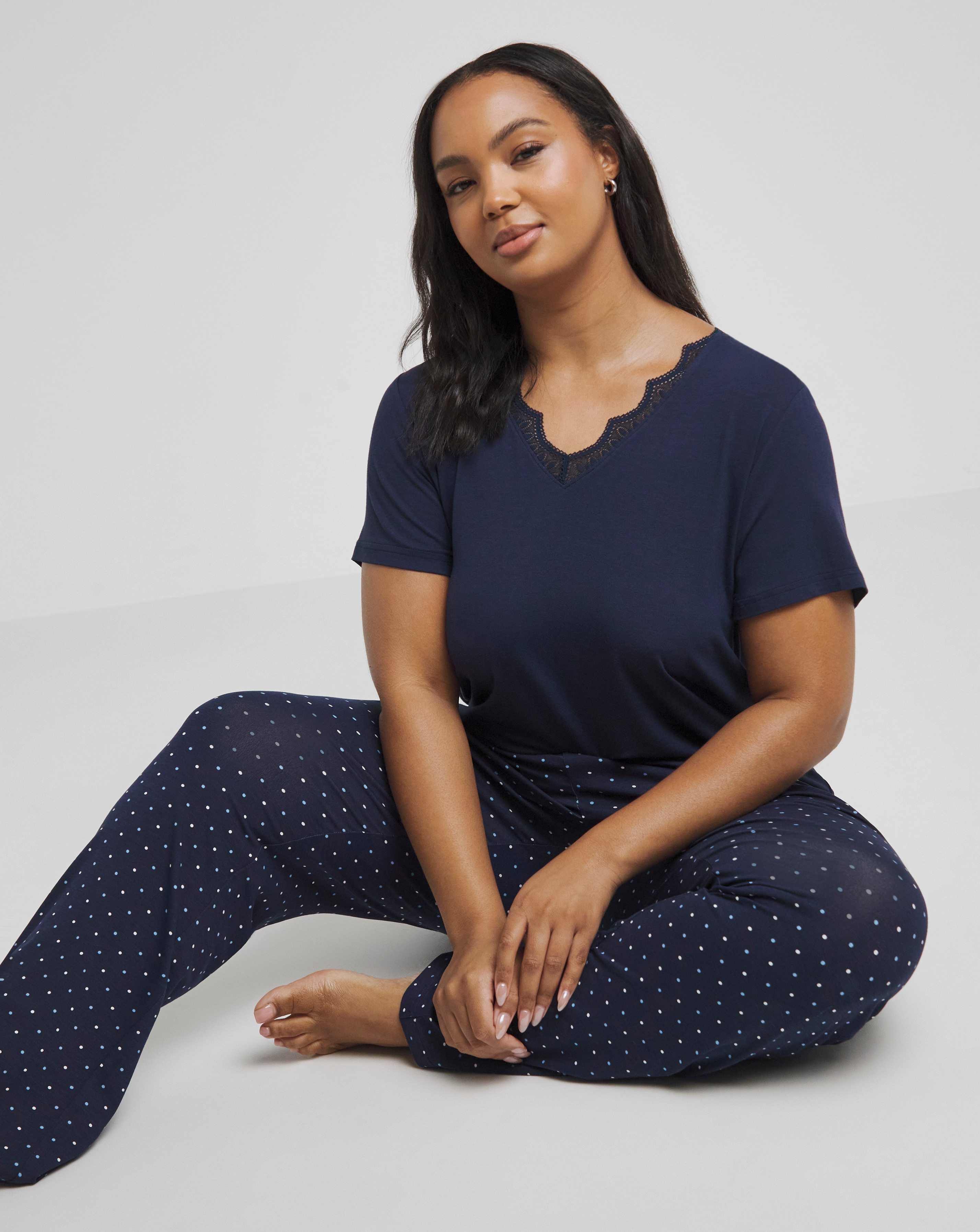 Pretty Secrets Cool Stretch Lace PJ Set