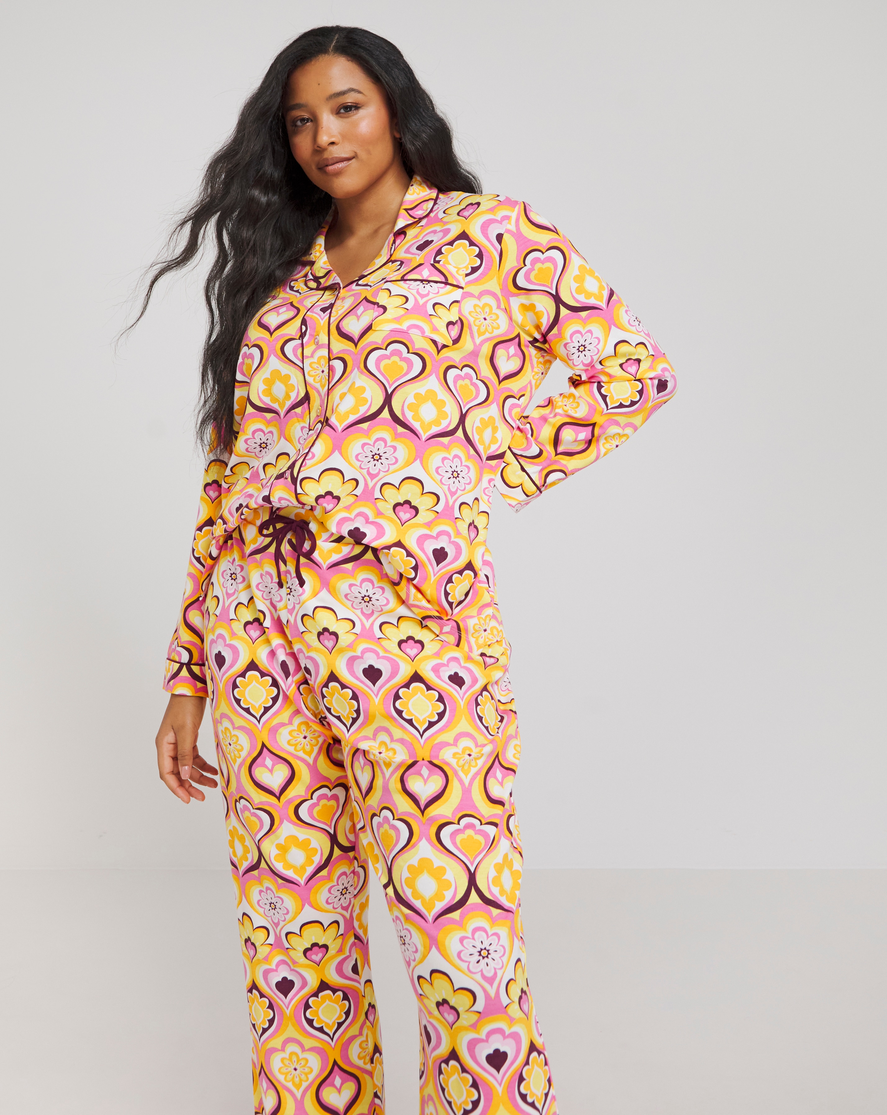 Pretty Secrets Button Through PJ Set