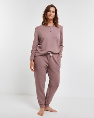 Supersoft Henley Waffle Pyjama Set