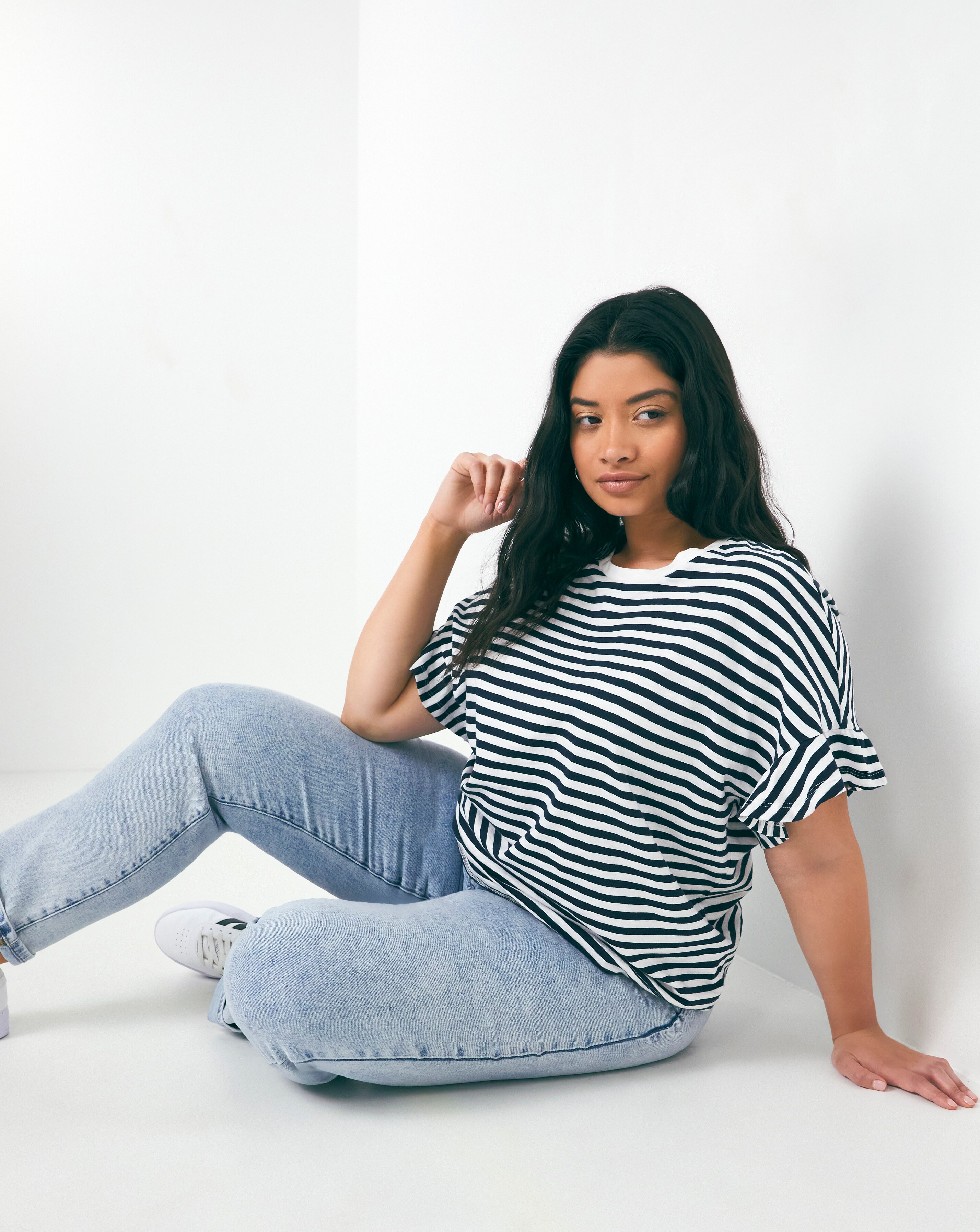 Ruffle Sleeve Top | Simply Be