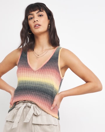 Ribbed Space Dye Vest