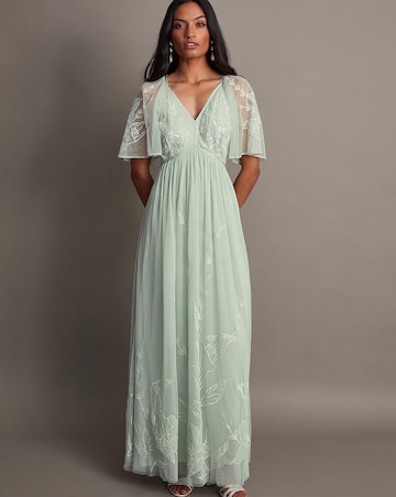 Monsoon Kacia Embroidered Maxi Dress