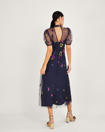 Monsoon Natalia Embellished Midi Dress