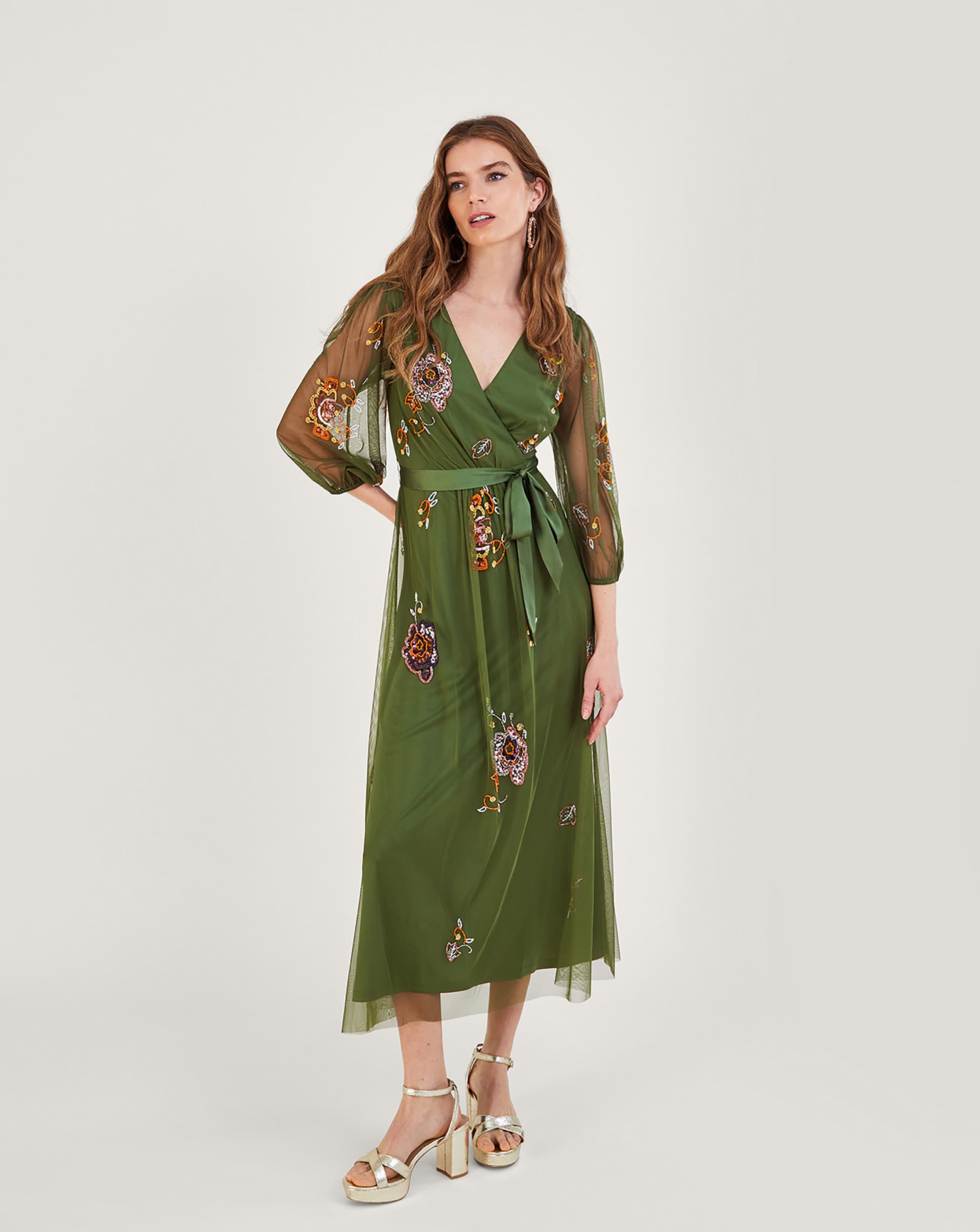 Monsoon wrap dress hotsell