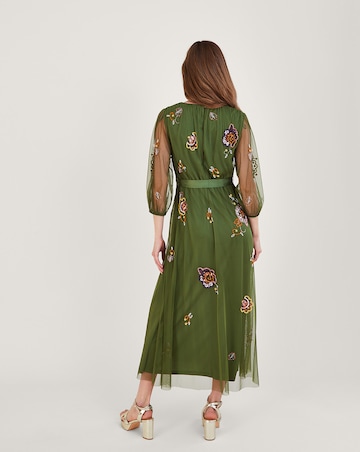 Monsoon Reese Embellished Wrap Dress