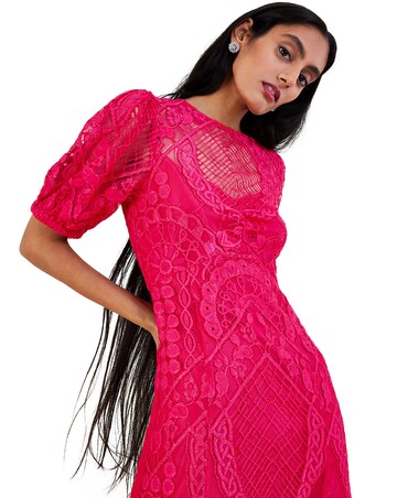 Monsoon Embeth Lace Hanky Hem Dress