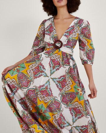 Monsoon Paisley Scarf Print Maxi Dress