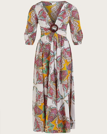 Monsoon Paisley Scarf Print Maxi Dress
