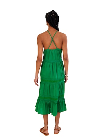 Monsoon Broderie Lace Trim Midi Dress | Simply Be