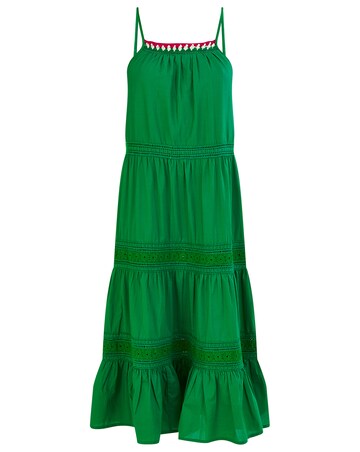 slim fit dress slacks Monsoon Tamsyn Print Tea Dress Green UK 10 main image 0