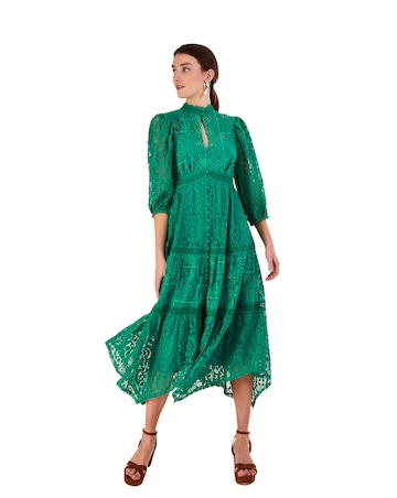 Monsoon Rhea Lace Shirt Dress