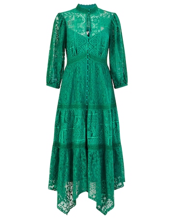 Monsoon Rhea Lace Shirt Dress