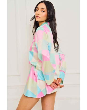 Jim Jam The Label Check Short Pyjama Set