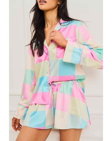 Jim Jam The Label Check Short Pyjama Set