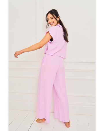 Jim Jam The Label Lilac Cheesecloth Pyjama Set