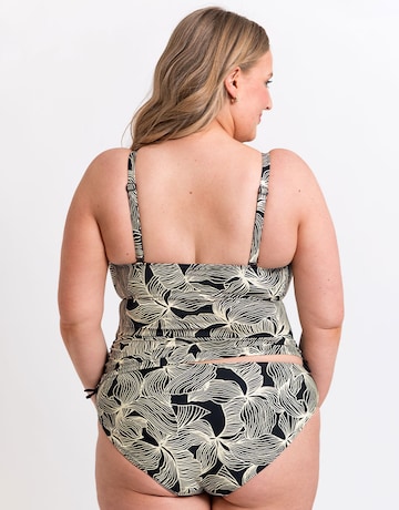 Curvy Kate Ripple Reef Non Wired Multiway Tankini Top Black Print