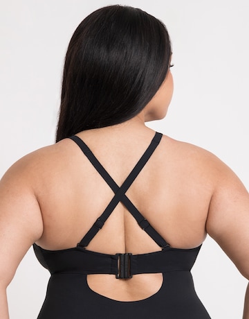 Curvy Kate Zip Tide Quick Drying High Neck Non-Wired Multiway Swimsuit Black