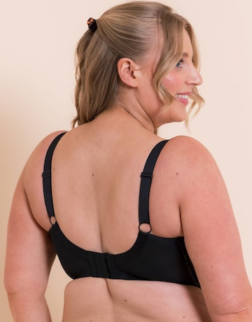 Curvy Kate Lovelace Side Support Stretch Fit Balcony Wired Bra Black/Taupe