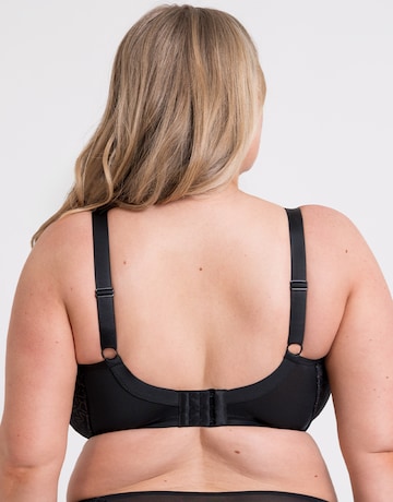 Curvy Kate Lovelace Side Support Stretch Fit Balcony Wired Bra Black/Taupe