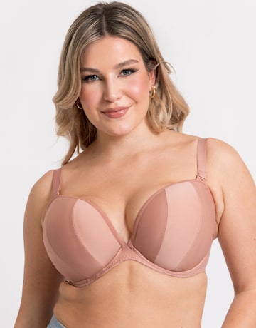 Curvy Kate Superhero Multiway Padded Plunge Wired Bra Latte