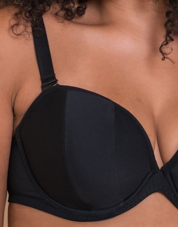 Curvy Kate Superhero Multiway Padded Plunge Wired Bra Black