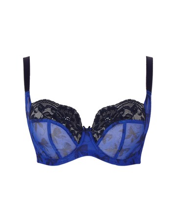 Panache Nina Balcony Wired Bra Blue Bows