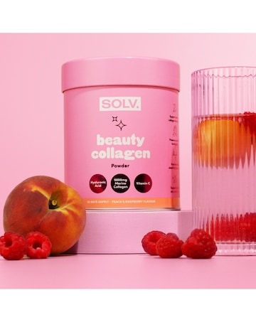SOLV. Collagen Peach & Raspberry Powder 188g Tube