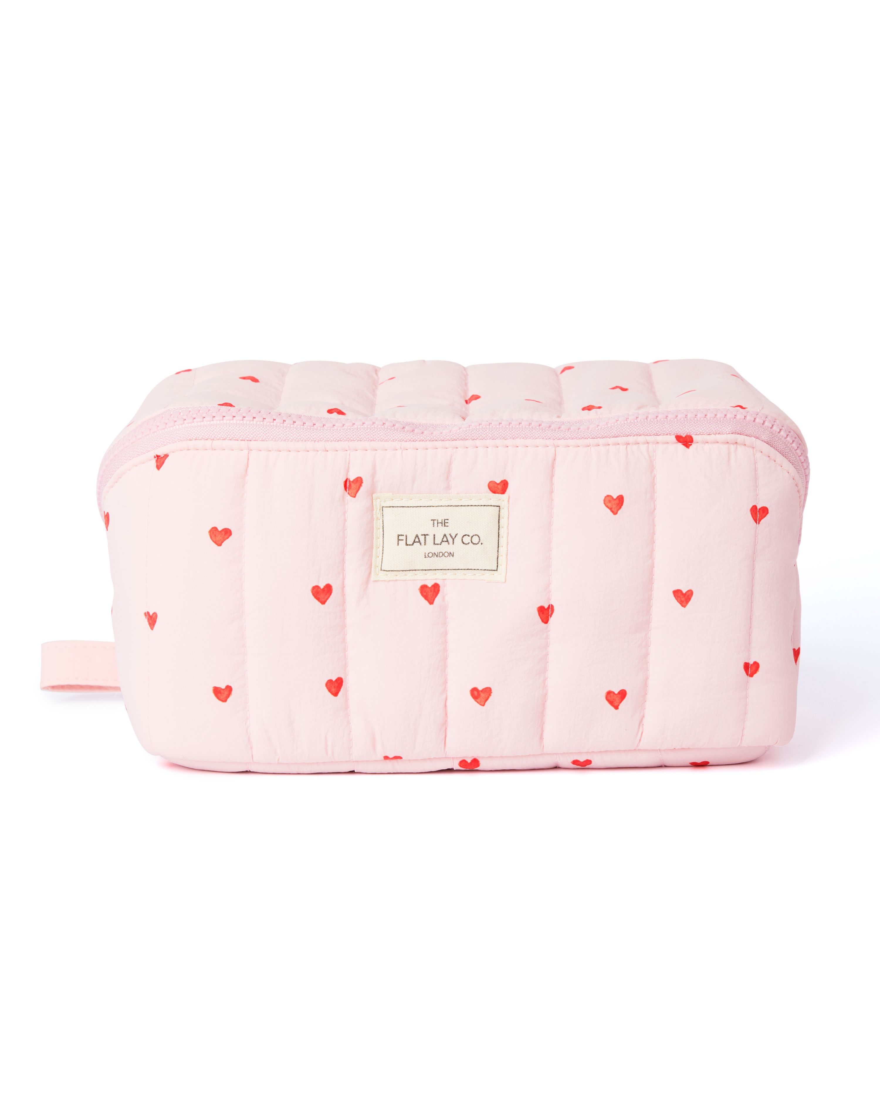 Marshmallow Makeup BoxBag in Pink Hearts