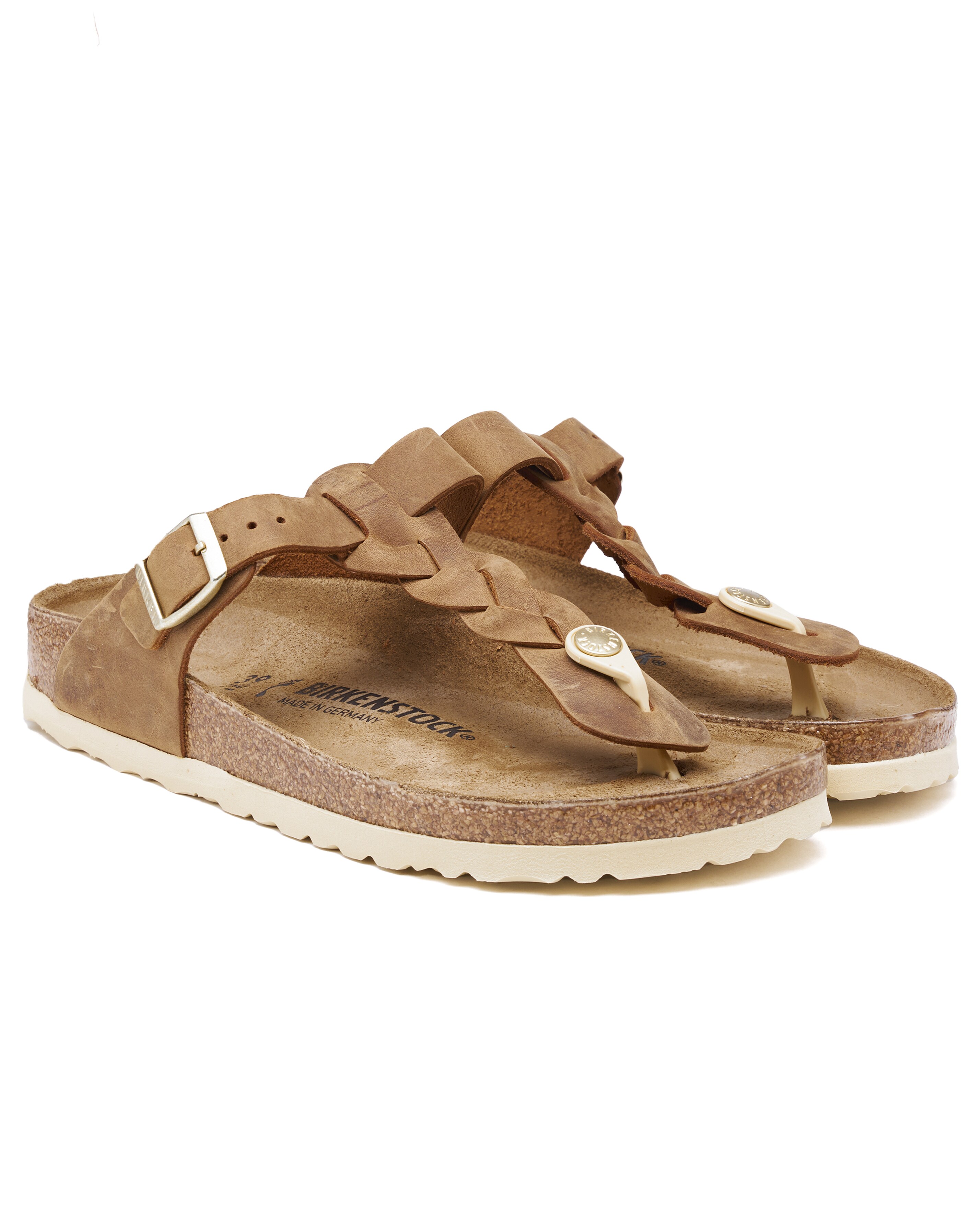Gizeh Braided Oiled Leather Toe Post Sandals Narrow Width Simply Be
