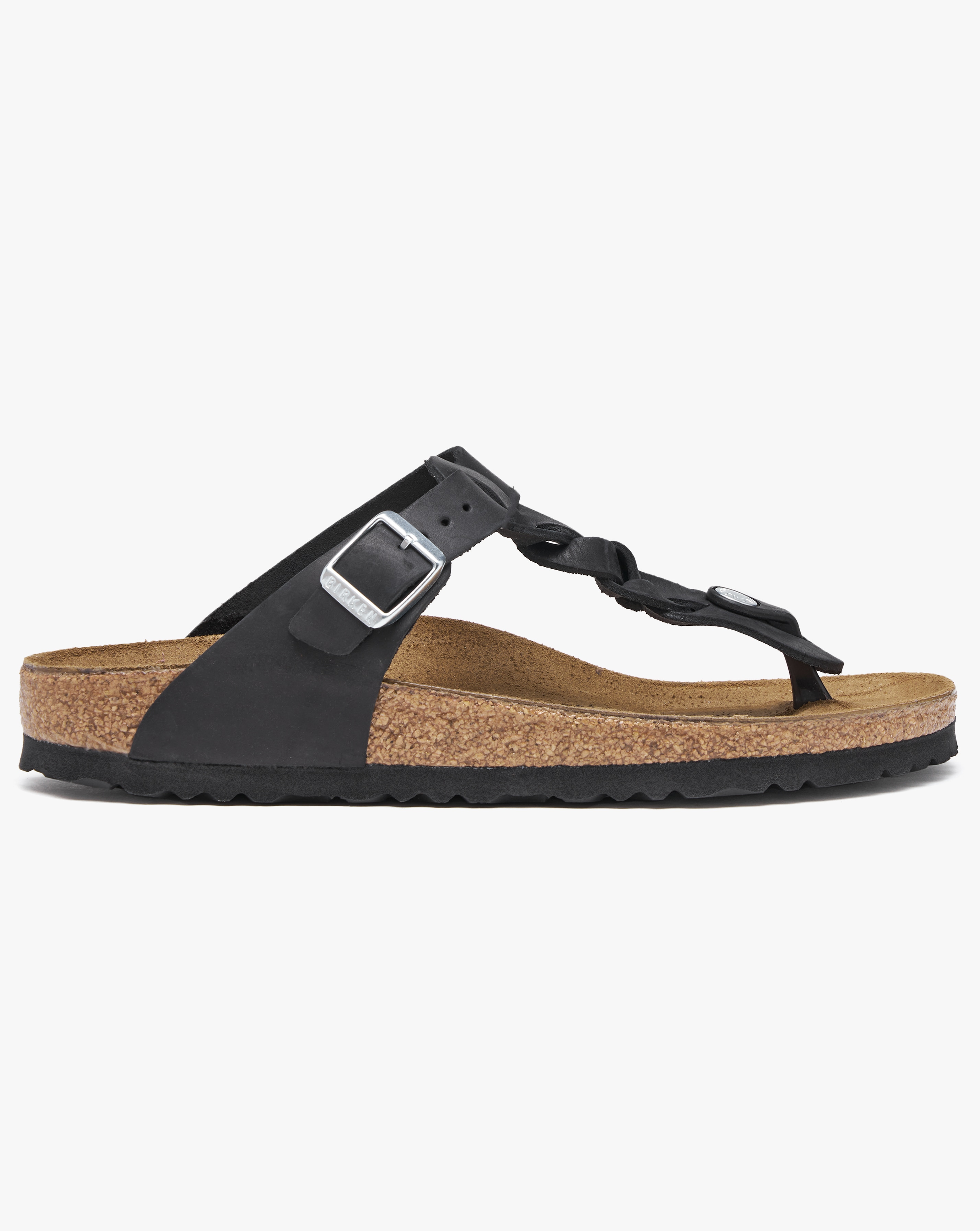 Gizeh Braided Oiled Leather Toe Post Sandals Narrow Width Simply Be