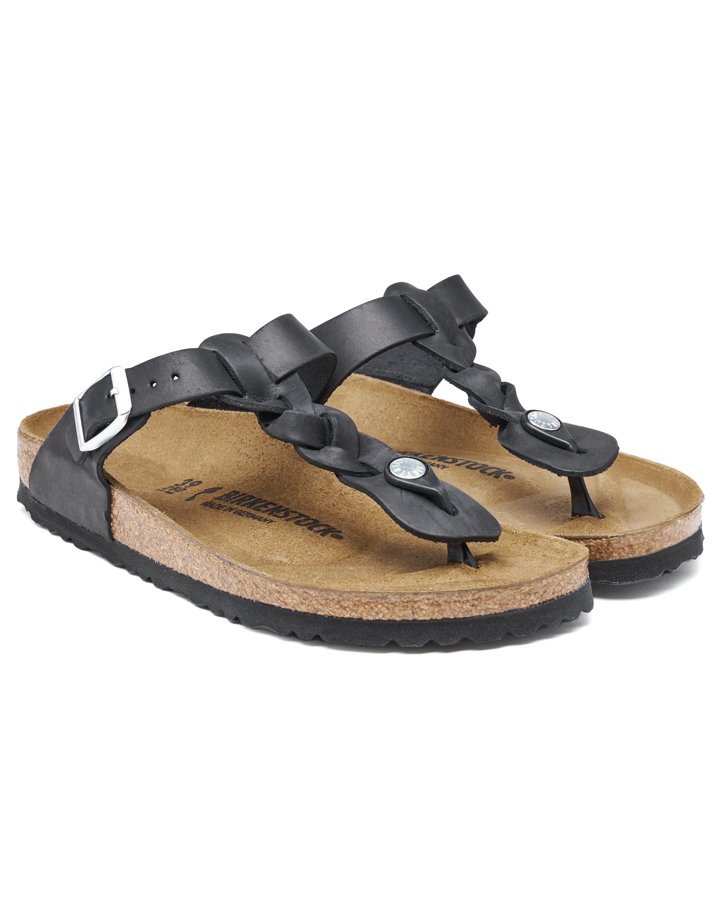 Gizeh Braided Oiled Leather Toe Post Sandals Narrow Width Simply Be