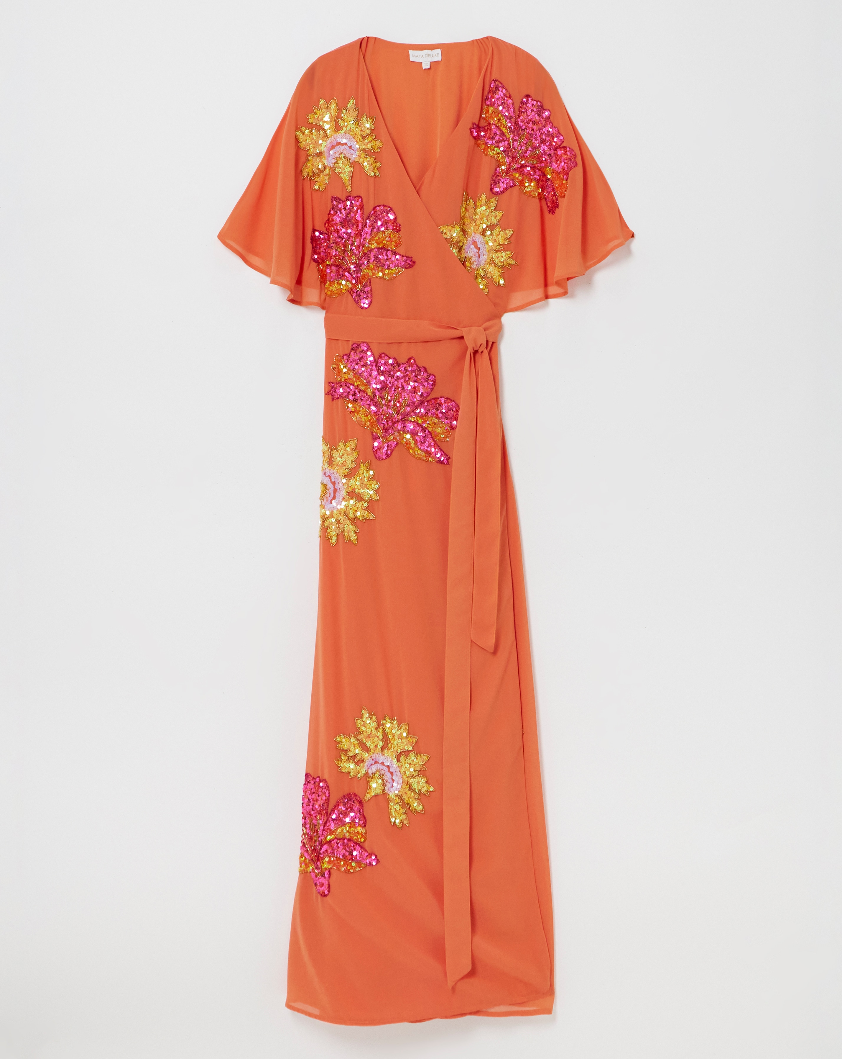 Maya Curve Embellished Maxi Dress