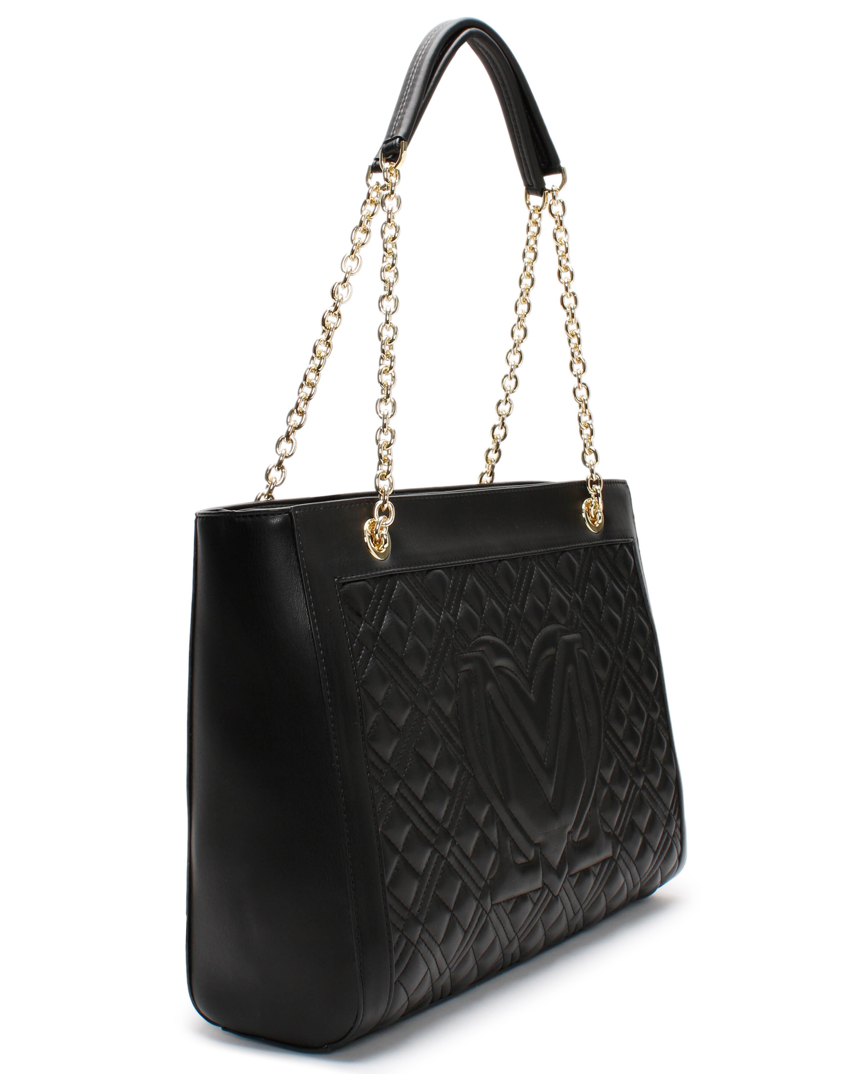 Love moschino diamond quilted tote bag on sale