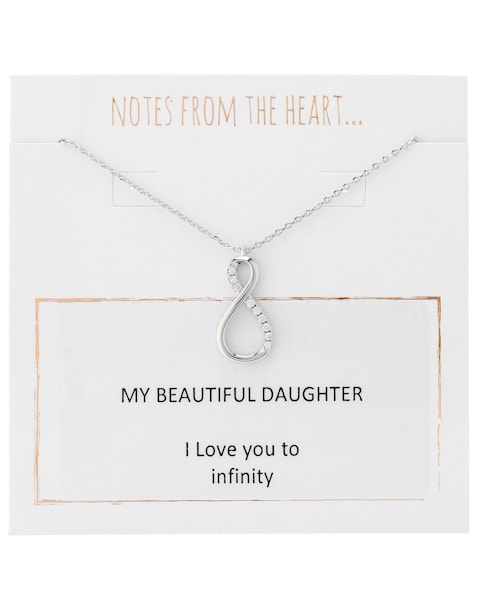 Notes from the Heart My Beautiful Daughter Infinity Necklet