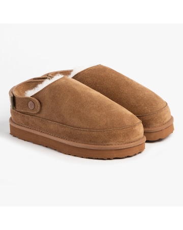 Just Sheepskin Ladies Quinn Sheepskin Sling Back Mule Slipper