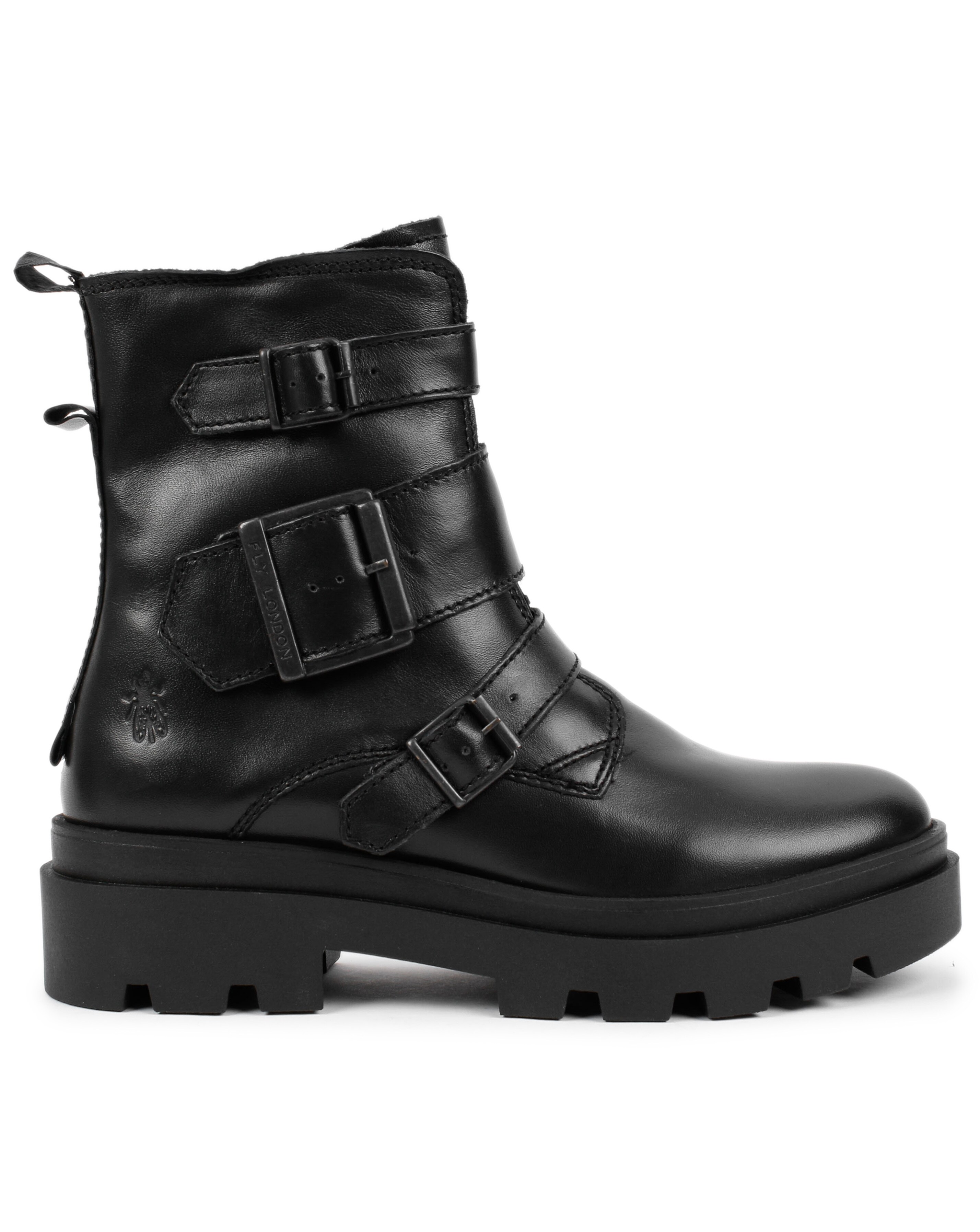 New In - Fly London Jeda Leather Biker Boots