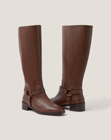 Monsoon Arlo Buckle Leather Boots