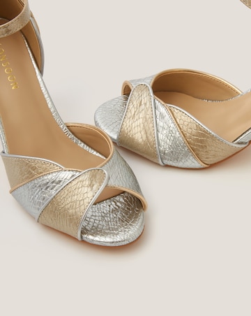 Monsoon Meg Metallic Two Tone Heels