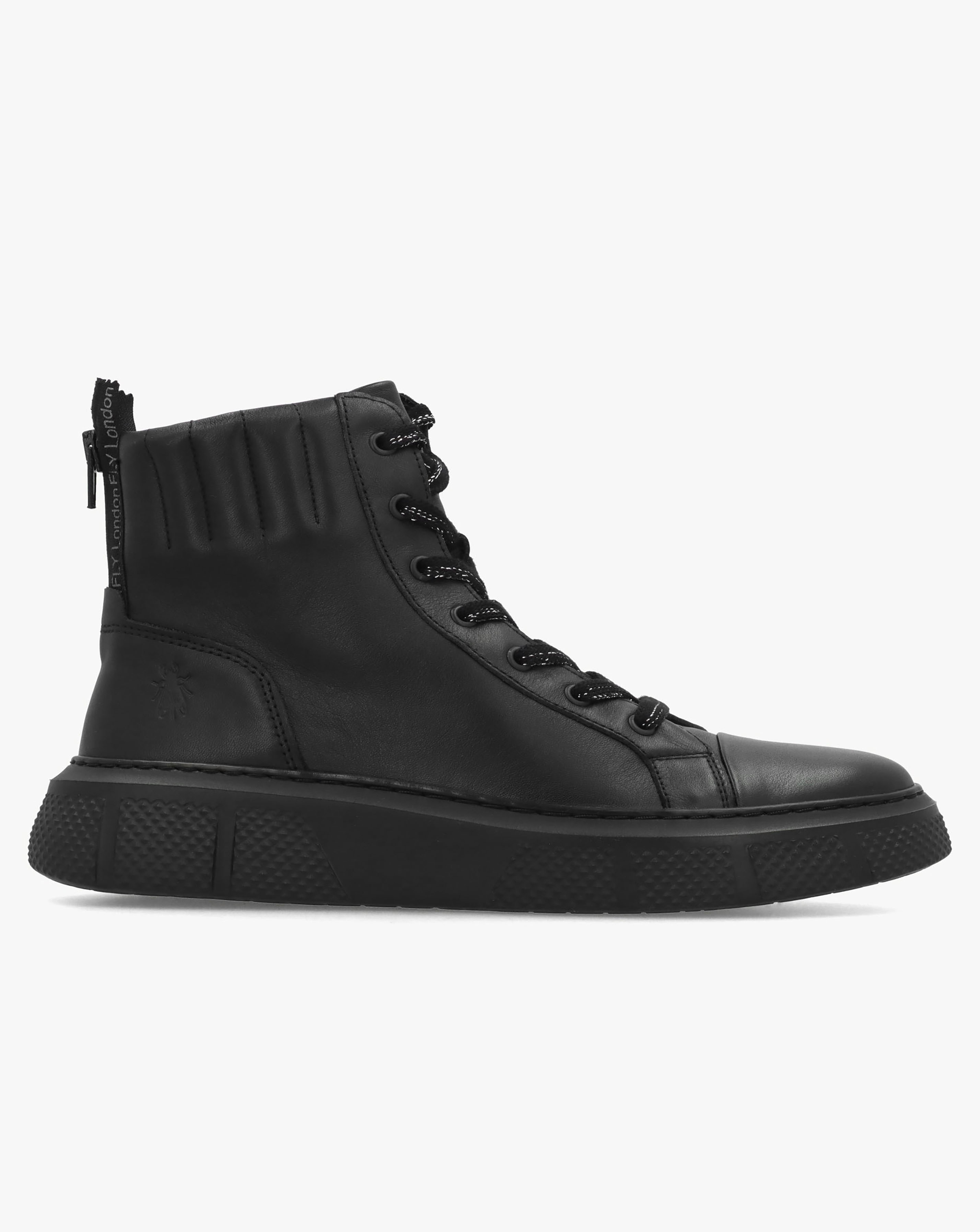 Fly London Erby Black Sporty Ankle Boots