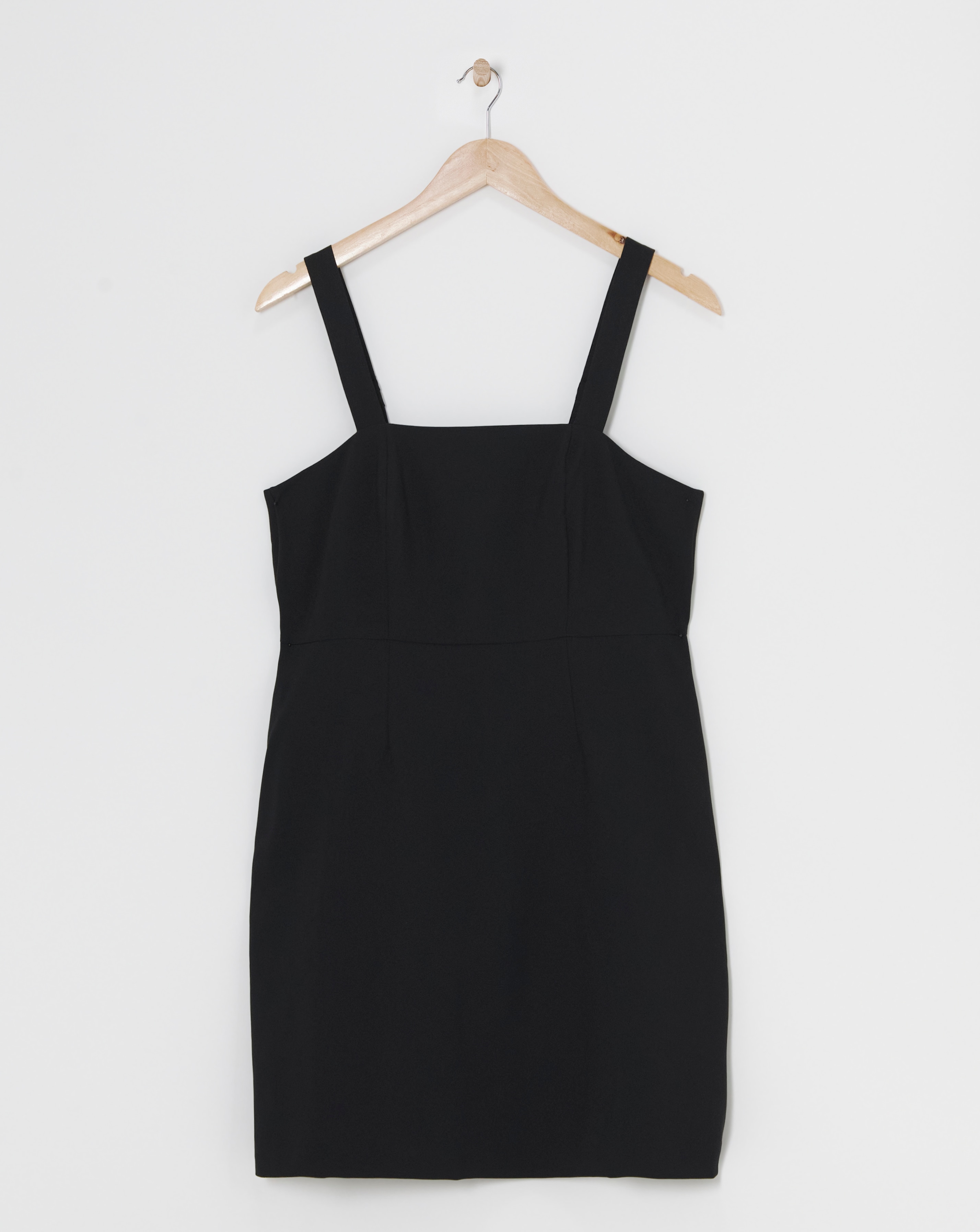 Simply Be - Women's Square Neck Pinafore Dress - Size 10 - Black
