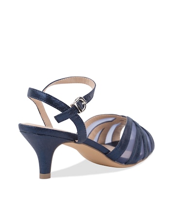Paradox London Theresa Wide E Fit Kitten Heel Sandal