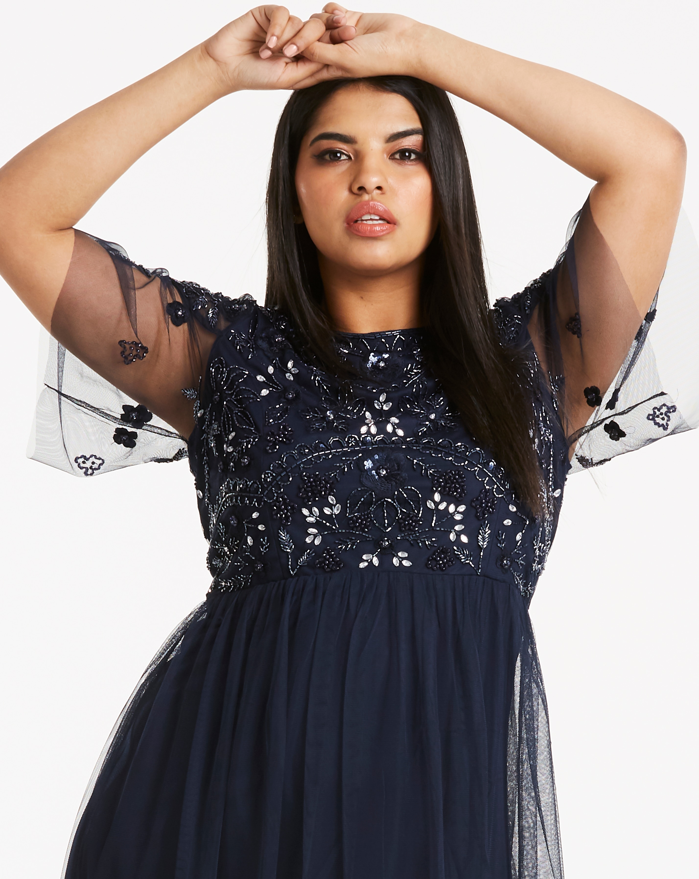Joanna hope beaded bodice maxi dress 2025