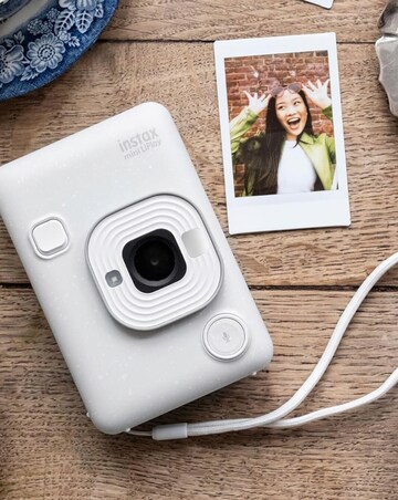 Fujifilm Instax Mini LiPlay Hybrid Instant Camera - Misty White