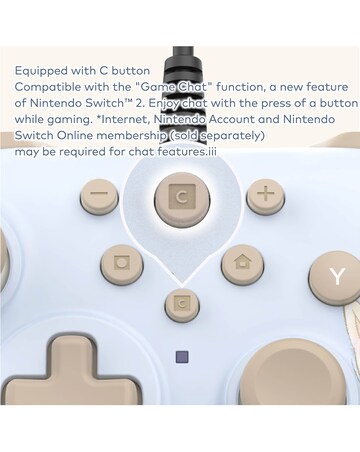 HORI HORIPAD Turbo Wired Controller for Nintendo Switch 2 - Eevee Cottage Core