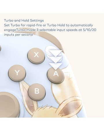 HORI HORIPAD Turbo Wired Controller for Nintendo Switch 2 - Eevee Cottage Core