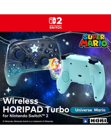 HORI HORIPAD Turbo Wireless Controller for Nintendo Switch 2 - Universe Mario