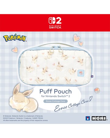 HORI Puff Pouch for Nintendo Switch 2 - Eevee Cottage Core