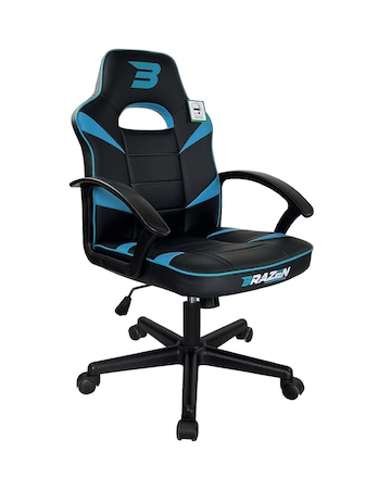 BraZen Valor Mid Back PC Gaming Chair - Blue