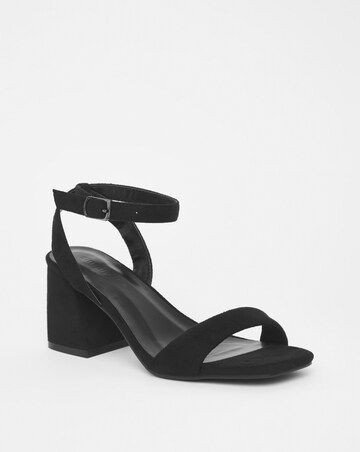 Rimini Barely There Block Heeled Sandals Wide Fit